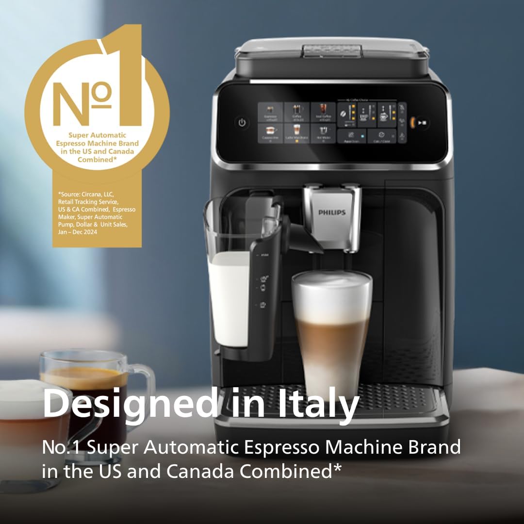 Philips EP3341/50 3300 Series Fully Automatic Espresso Machine with LatteGo Milk System and integrated grinder - Image 6