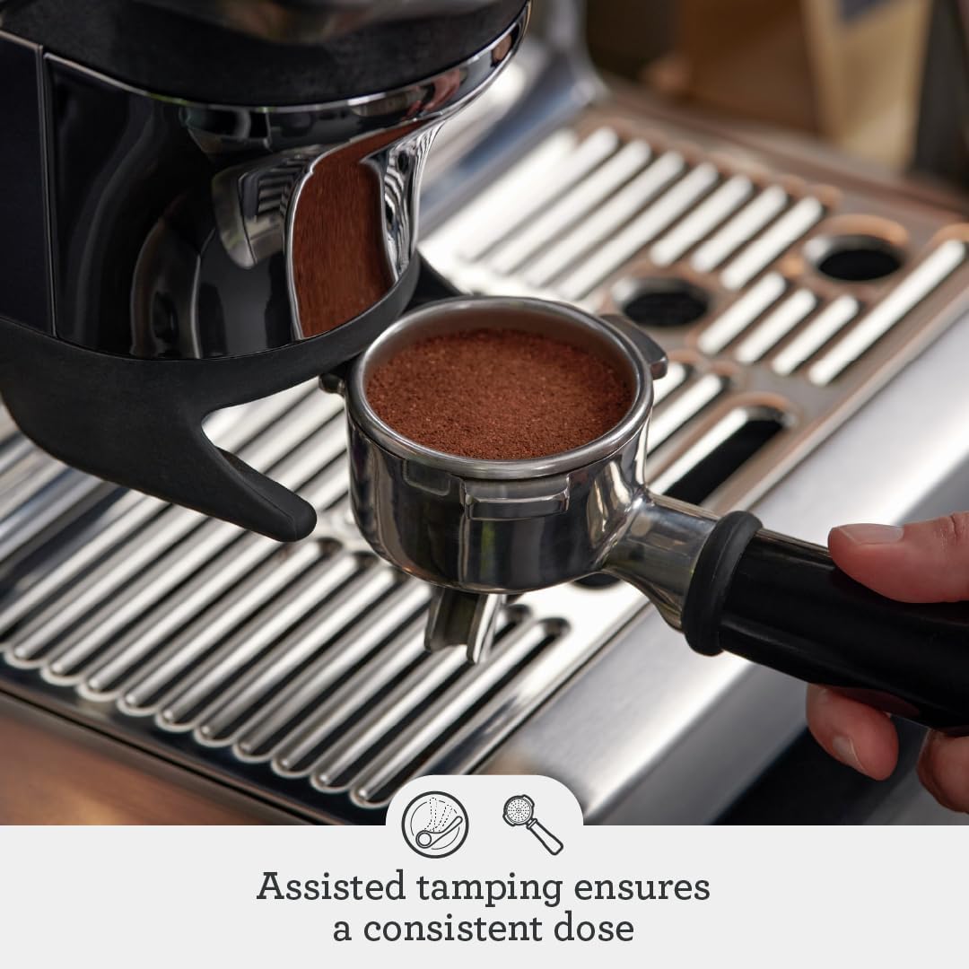 Breville BES876BST1BNA1 Barista Express Espresso Machine Impress, Black Stainless Steel - Image 8
