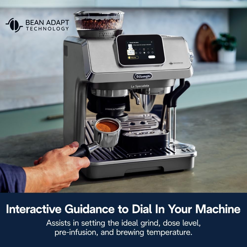 De’Longhi EC9455M La Specialista Touch Espresso Machine with Grinder & Milk Frother – Cold Brew & Iced Coffee Maker - Image 11