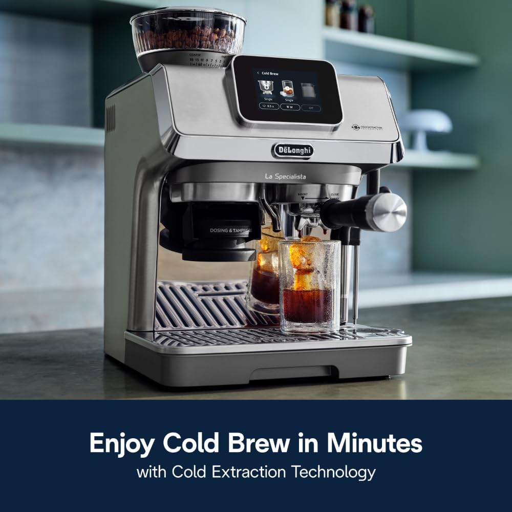 De’Longhi EC9455M La Specialista Touch Espresso Machine with Grinder & Milk Frother – Cold Brew & Iced Coffee Maker - Image 7