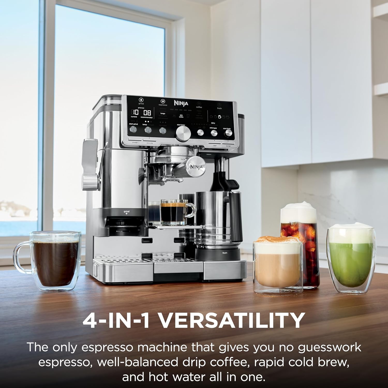 Ninja ES701 Luxe Café Pro Series, Espresso Machine, Drip Coffee, Cold Brew, Hot Water, Integrated Tamper - Image 13