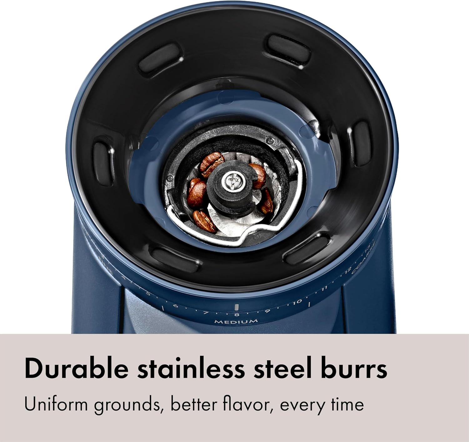 OXO 8726200 Brew Conical Burr Coffee Grinder — Storm Blue - Image 8