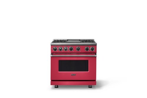 Viking - 36"W. 5.6 Cu. Ft. 7S Self-Clean LP Dual Fuel Range-Valentine - Valentine - Image 3
