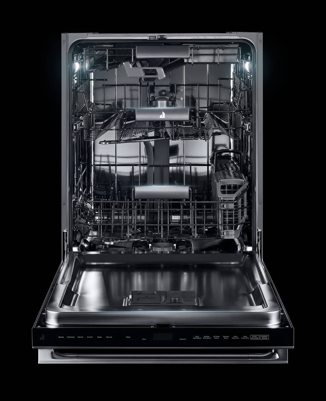 JennAir - Top Control Built-In Stainless Steel Tub Dishwasher with 3rd Rack and 38 dBA - Stainless Steel - Image 5