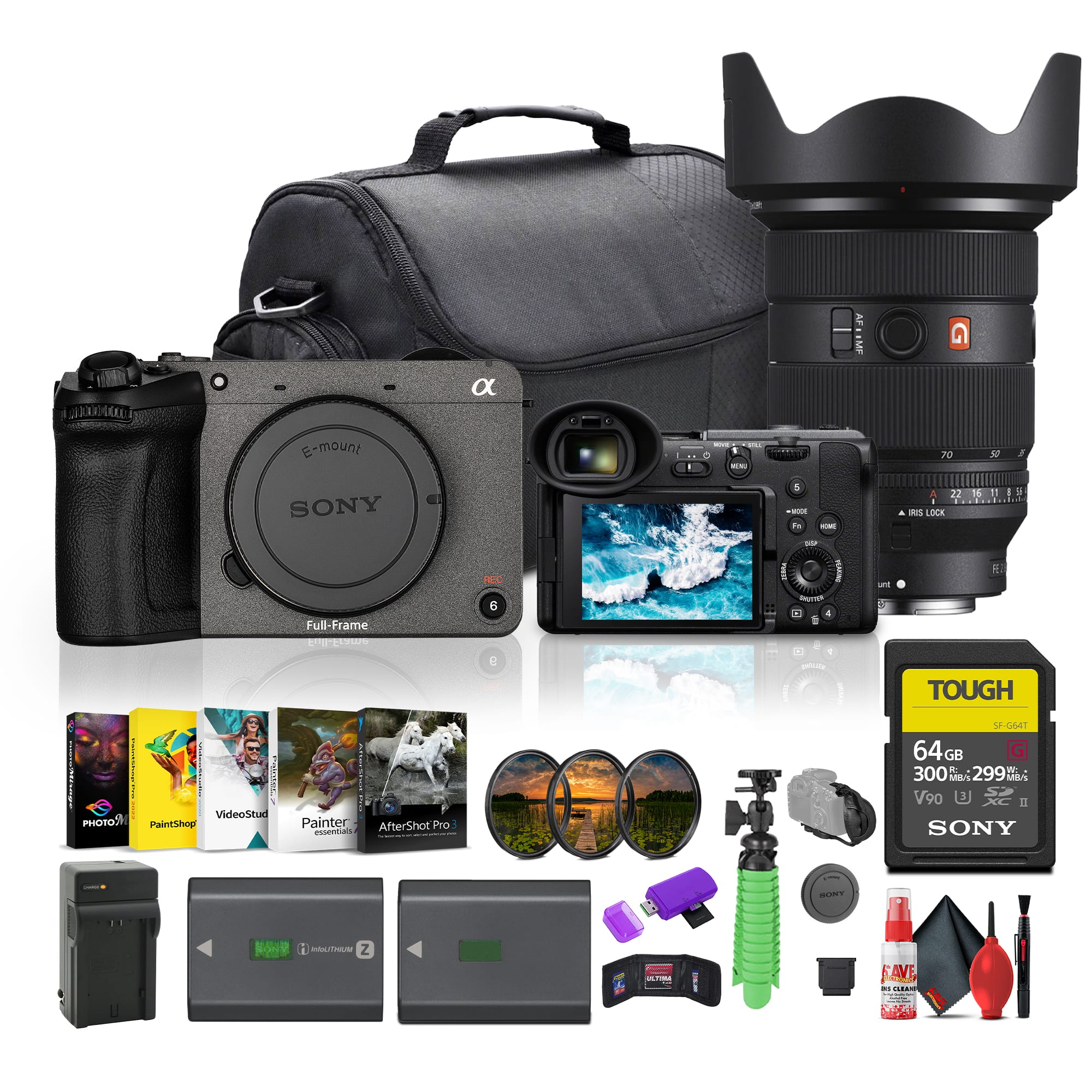 Sony - FX2 Compact Cinema Camera – Full-Frame 4K, Internal ND, Fast Autofocus + More