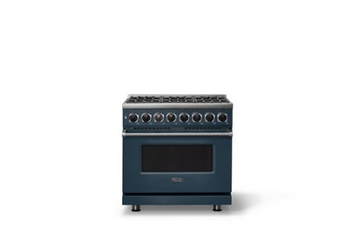 Viking - 36"W. 7Series 5.6 Cu. Ft. Dual Fuel LP Self-Clean 6 Burner Range-Squall - Squall - Image 3