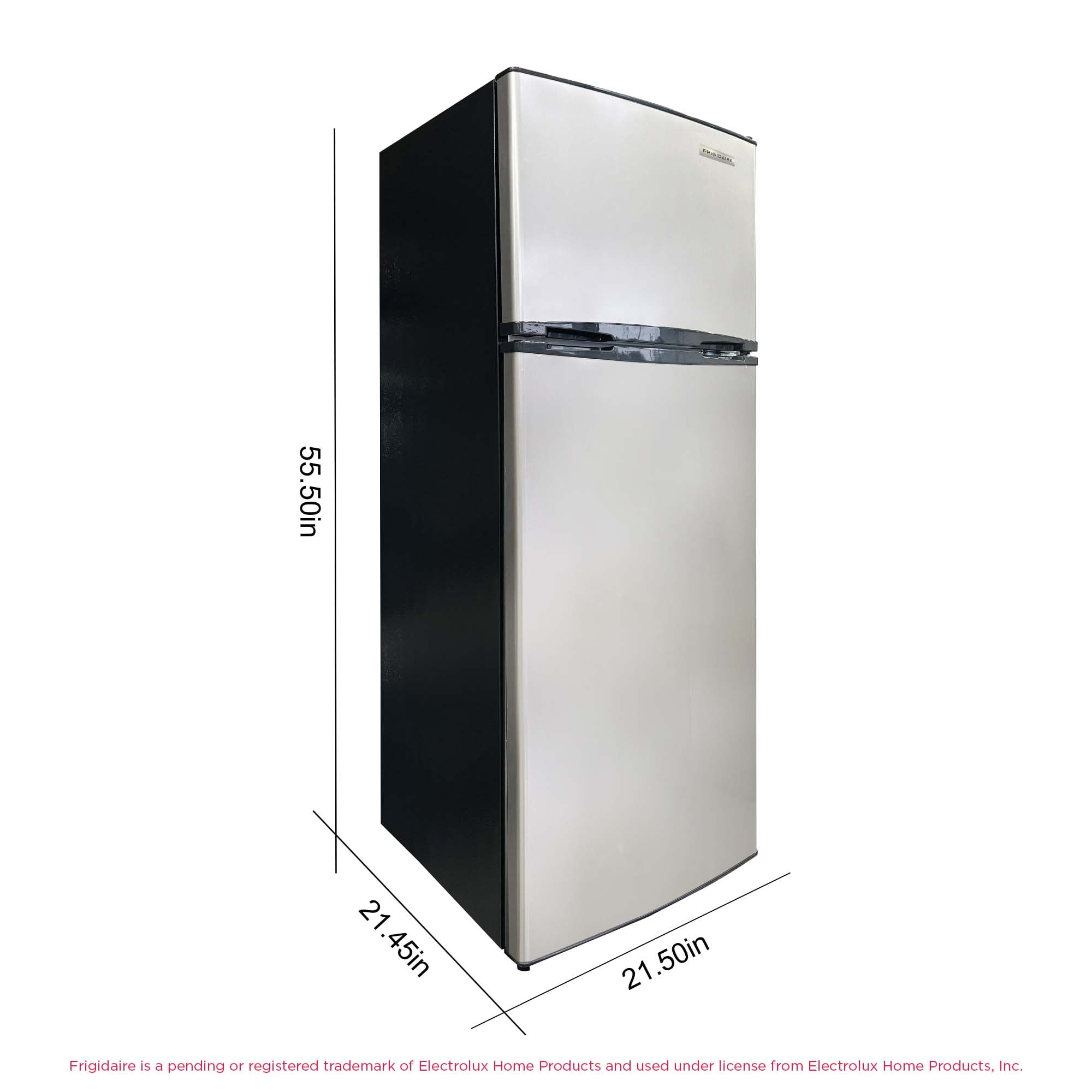 Frigidaire 7.5 Cu Ft Refrigerator, Stainless Steel Look Platinum Series Top Mount Fridge for Apartment, Kitchen, Office, Garage - Image 5
