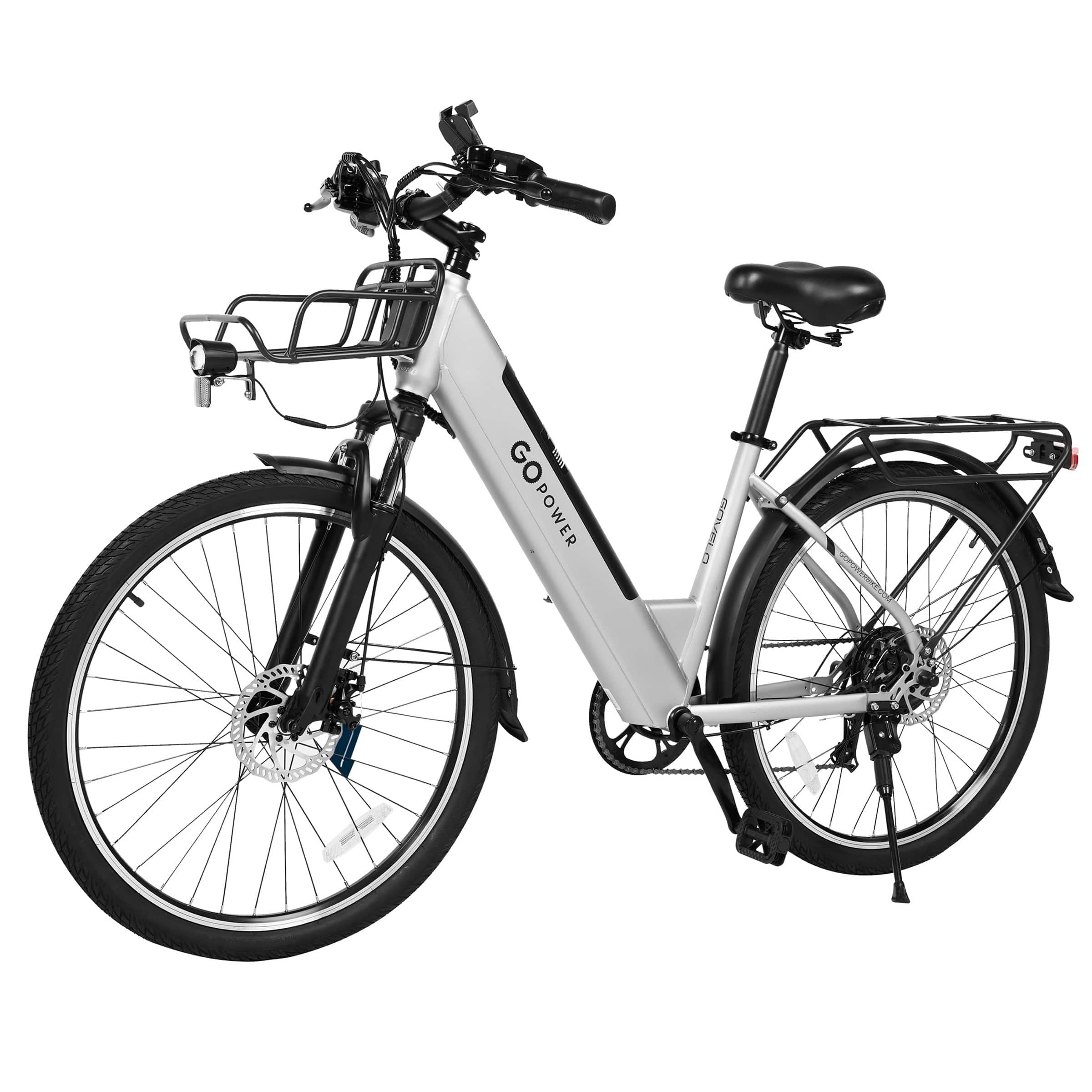 GoPowerBike - GoVelo Ebike with 20 mph Max Speed & 500W Motor | UL2849 Certified - One size - Silver - Image 3