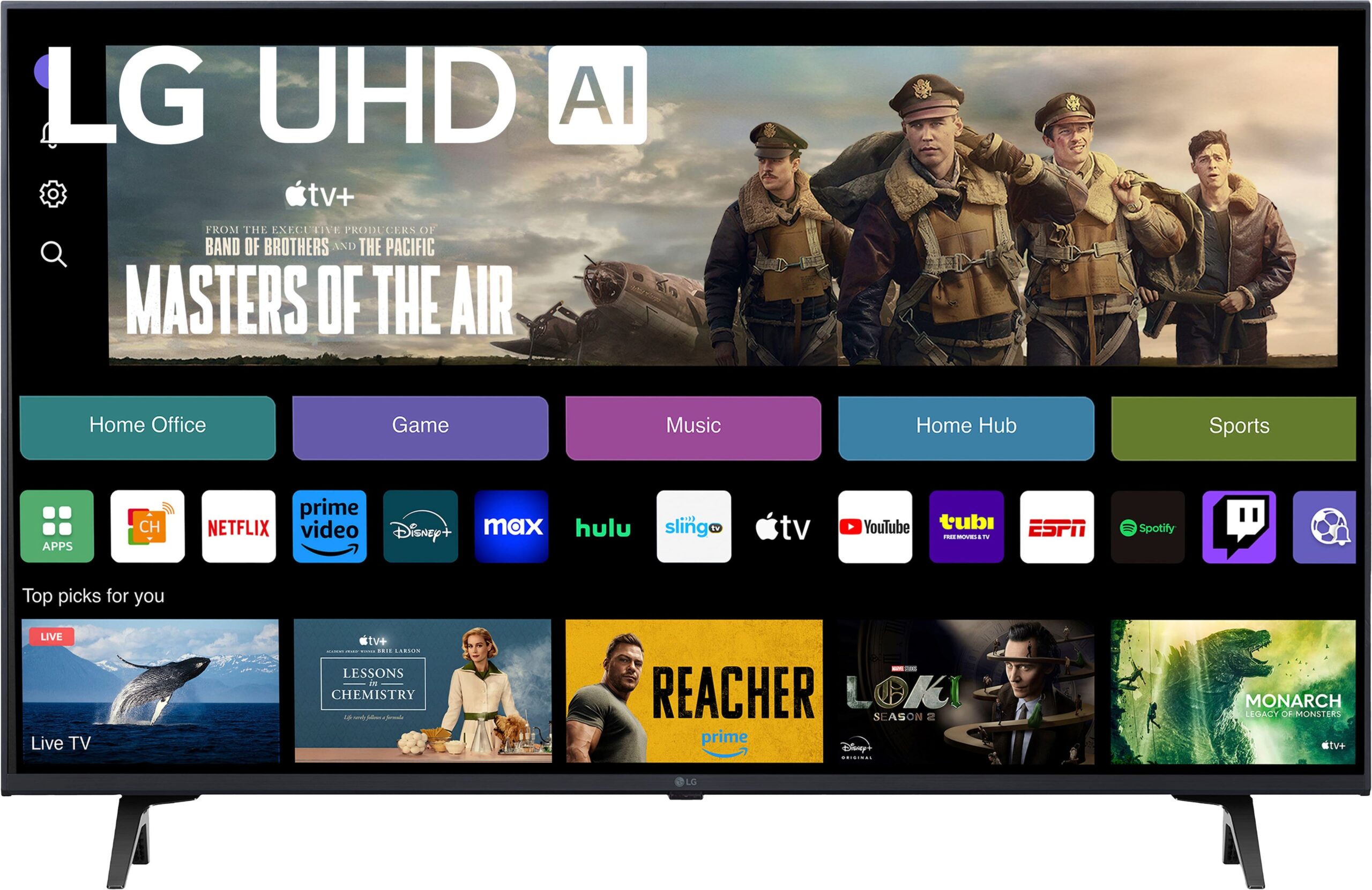 LG - 43” Class UT75 Series LED 4K UHD Smart webOS TV (2024) - Open Box - Excellent - Image 2