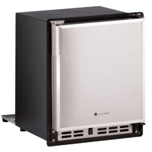 U-Line - 14" 23-Lb Freestanding Icemaker - Stainless Steel