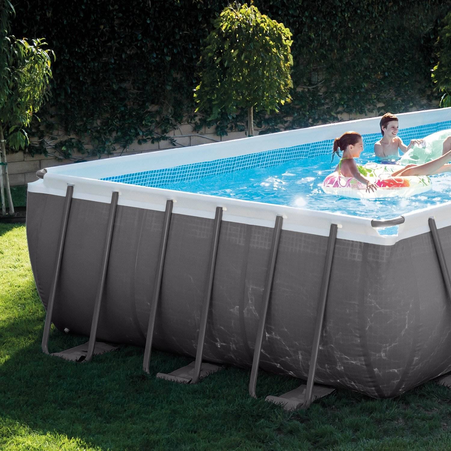 Intex - Ultra XTR Rectangular Pool, Floats (2 Pack) and Cooler - Blue - Image 5
