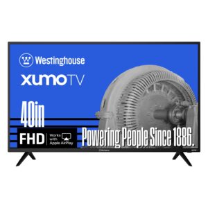 Westinghouse - 40" Smart Xumo TV, FHD 1080P  w/Voice Remote, Flat LED Display, Apple HomeKit & Wi-Fi for streaming