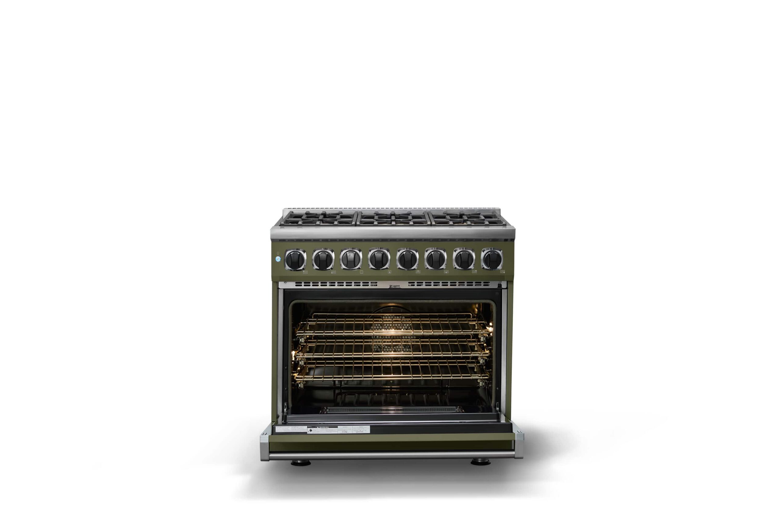 Viking - 36"W. 7Series 5.6 Cu. Ft. Dual Fuel Self-Clean 6 Burner Range-Martini - Martini - Image 4