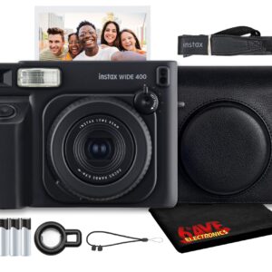 Fujifilm - INSTAX Wide 400 Instant Camera -Black, Case For Instax Wide 400