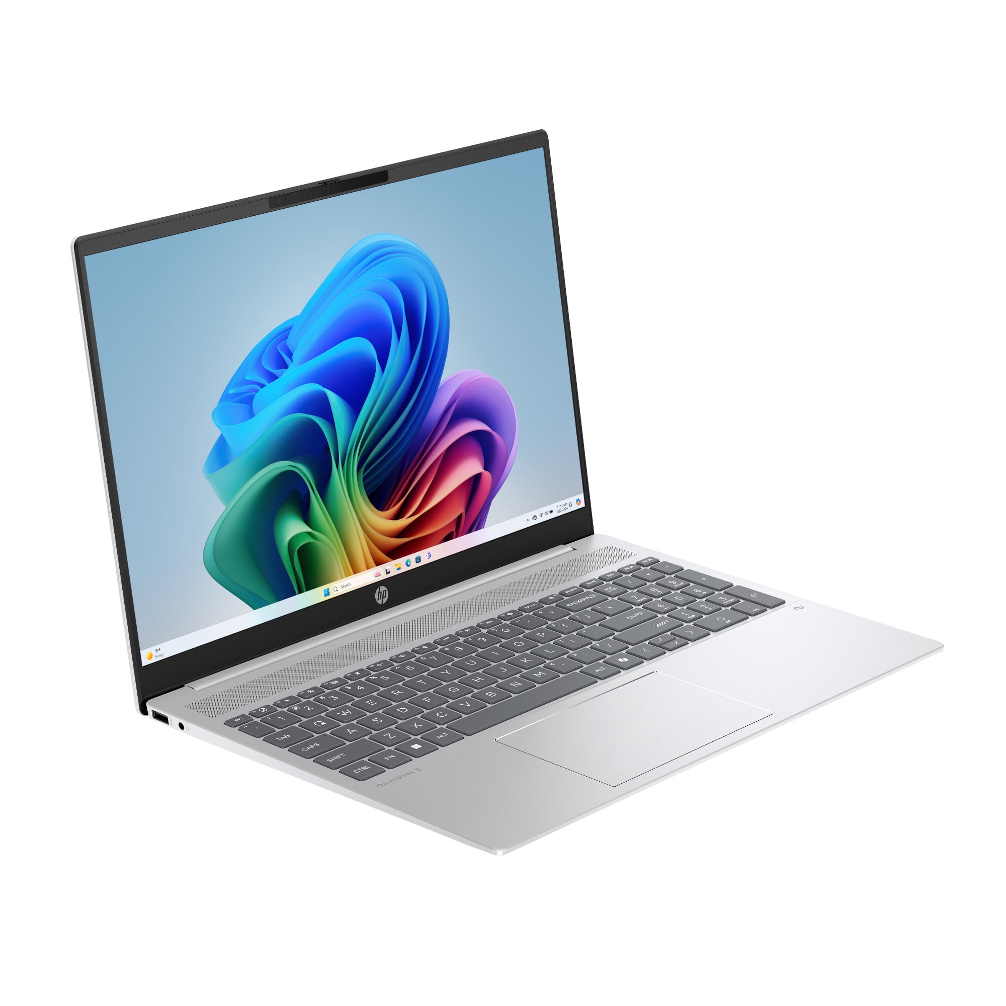 HP Omnibook 5 16 inch Windows 11 Laptop AMD Ryzen 7 AI PC 16GB RAM 512GB SSD Glacier Silver - Image 4