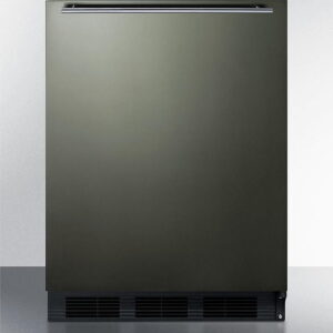24 Inches Wide Built-In Refrigerator-Freezer, Black Stainless Steel
