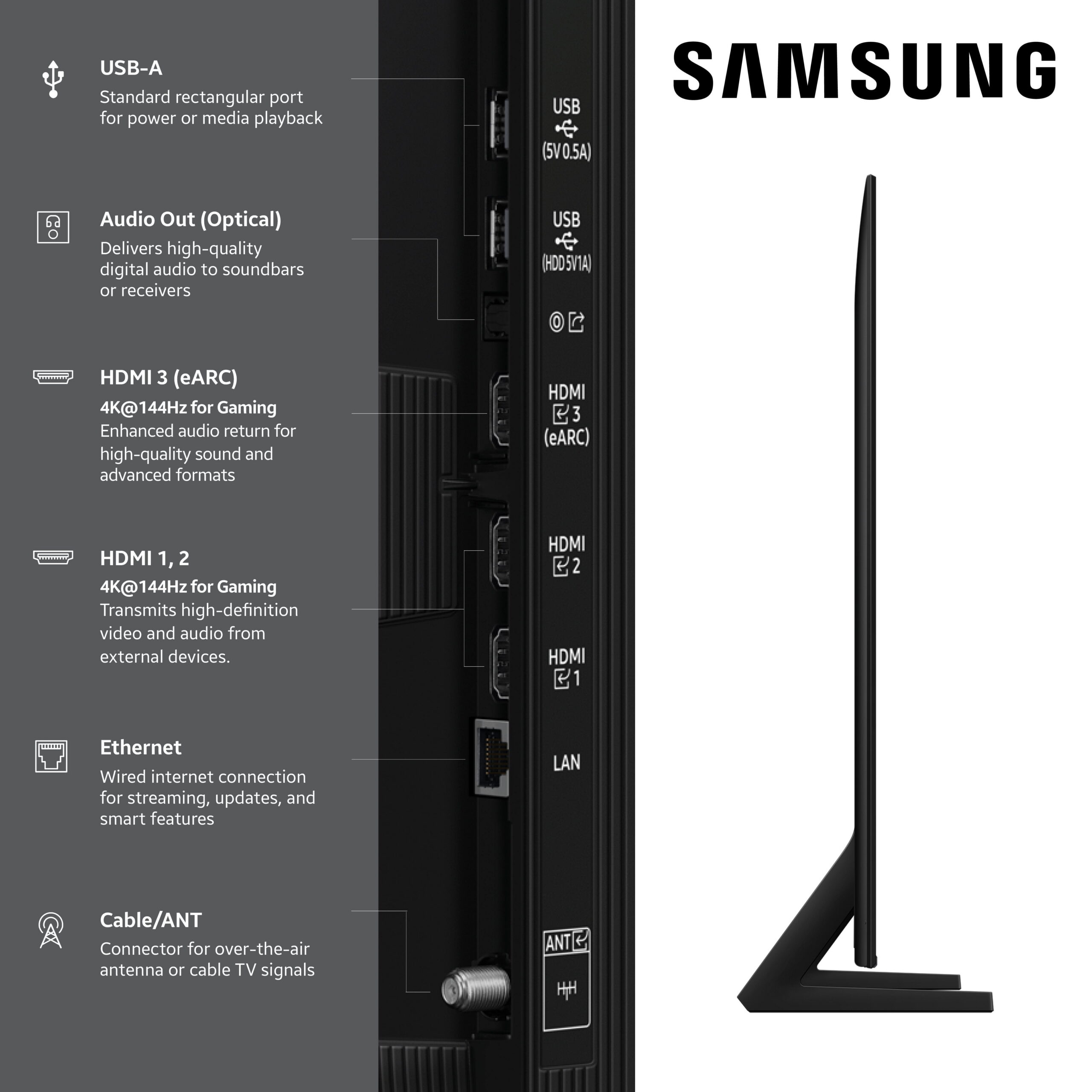 (Open Box) Samsung 75” Class QLED Q8F 4K Samsung Vision AI Smart TV 2025 - QN75Q8FAAFXZA - Image 4