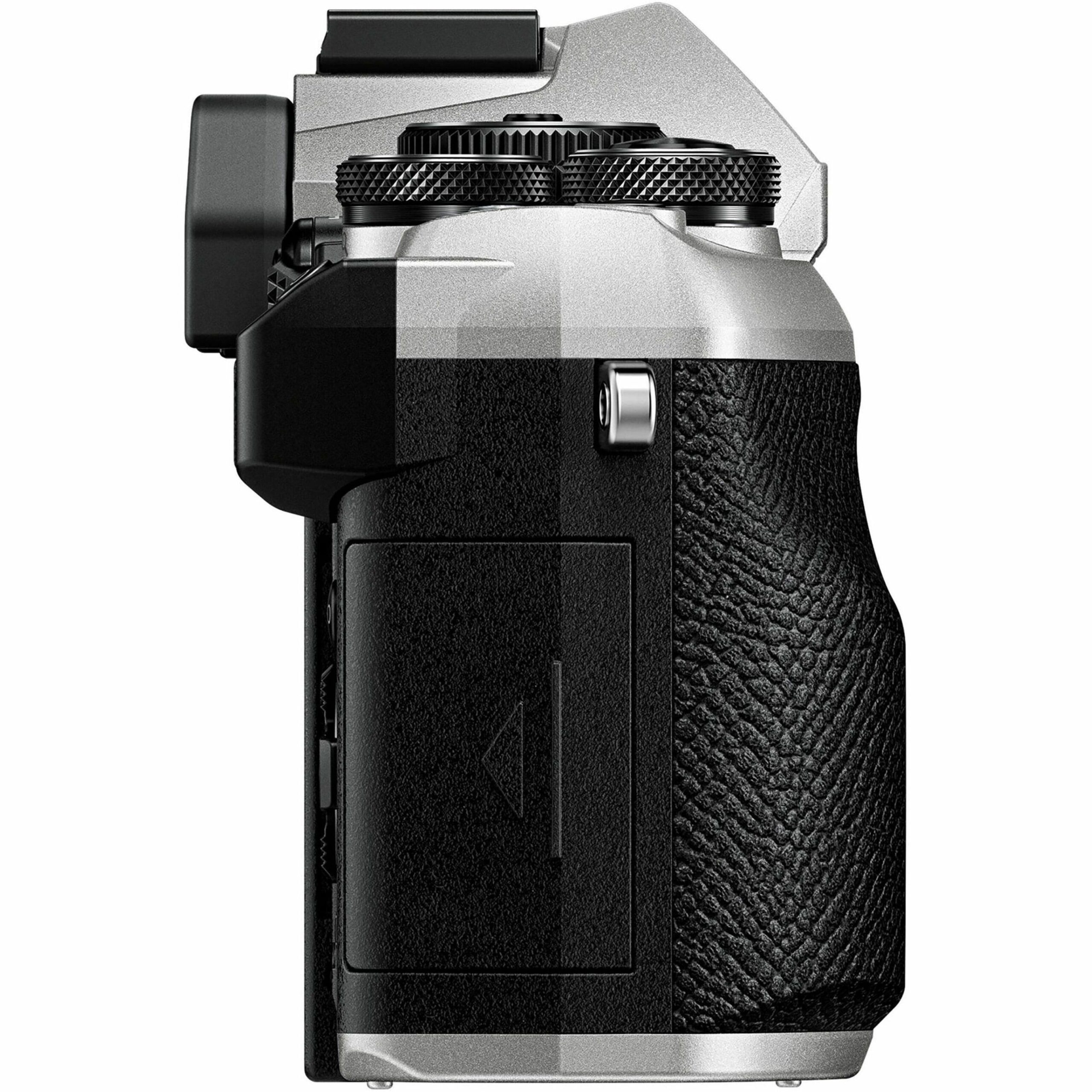 Olympus - V210070SU000 4K Video Mirrorless Camera Body Only - Silver - Image 4