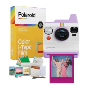 Polaroid - Now Generation 3 Analog Instant Camera and Accessories Bundle - Purple