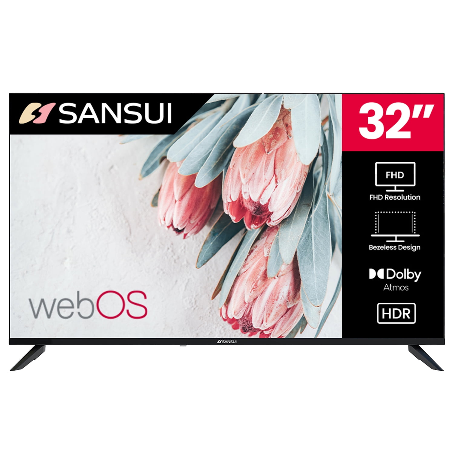 SANSUI 32" 1920 x 1080 LED Bluetooth/Wi-Fi Smart TV , S32VAFW - Image 2