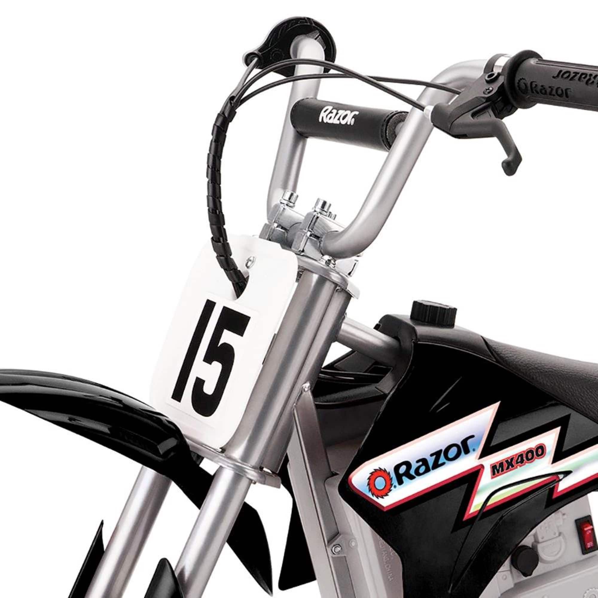 Razor - MX400 Rocket 24V Electric Toy Motocross Dirt Bike (2 Pack) - Black - Image 5