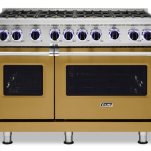 Viking - 48 in. Wide 8 Burner VGR Freestanding 7 Series Gas Range - Golden Hour