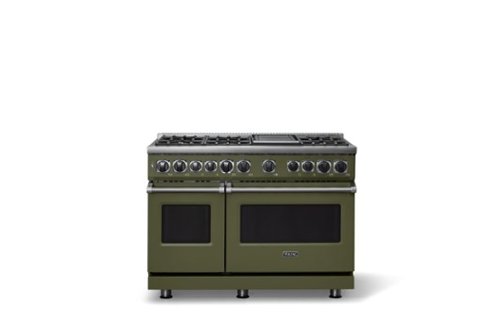 Viking - 48"W. 7.3 Cu. Ft. 7Series Self-Clean LP Dual Fuel 8 Burner Range/Griddle-Martini - Martini - Image 3