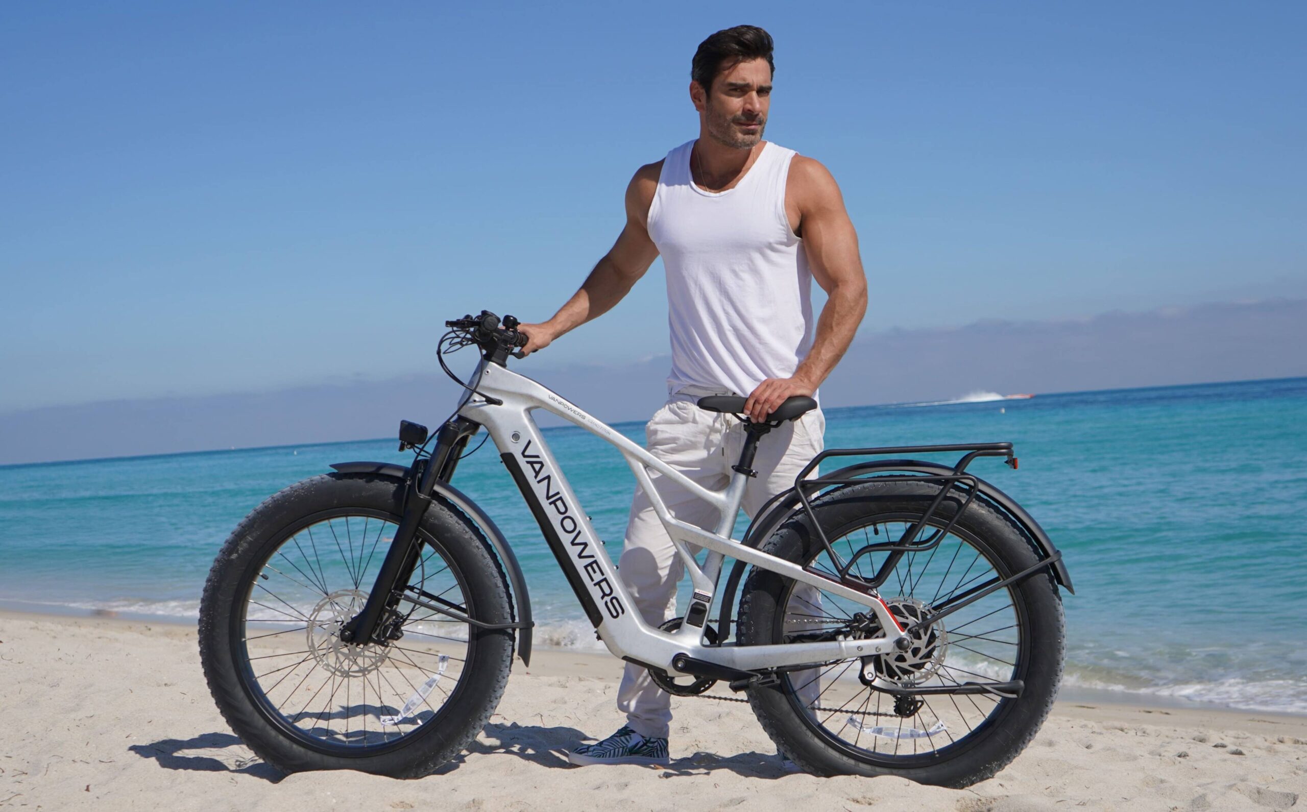 Vanpowers - GrandTeton Pro Adult 26" Step-Over 750W Hub Motor E-Bike - Galaxy Silver - Image 5