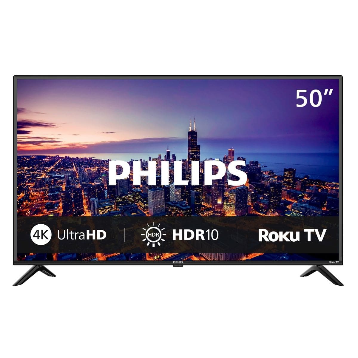 Philips - 50" Class 6000 Series LED 4k UHD Smart Roku TV