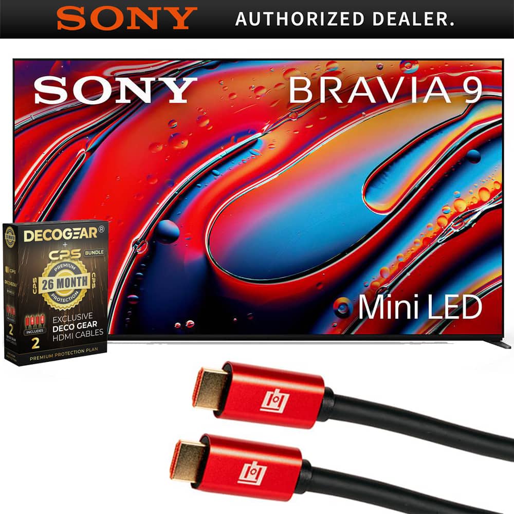 Sony - 65" BRAVIA 9 XR90 Series QLED Mini-LED 4K HDR Smart TV (2024) Bundle with 26 Month Extended Warranty Protection Plan