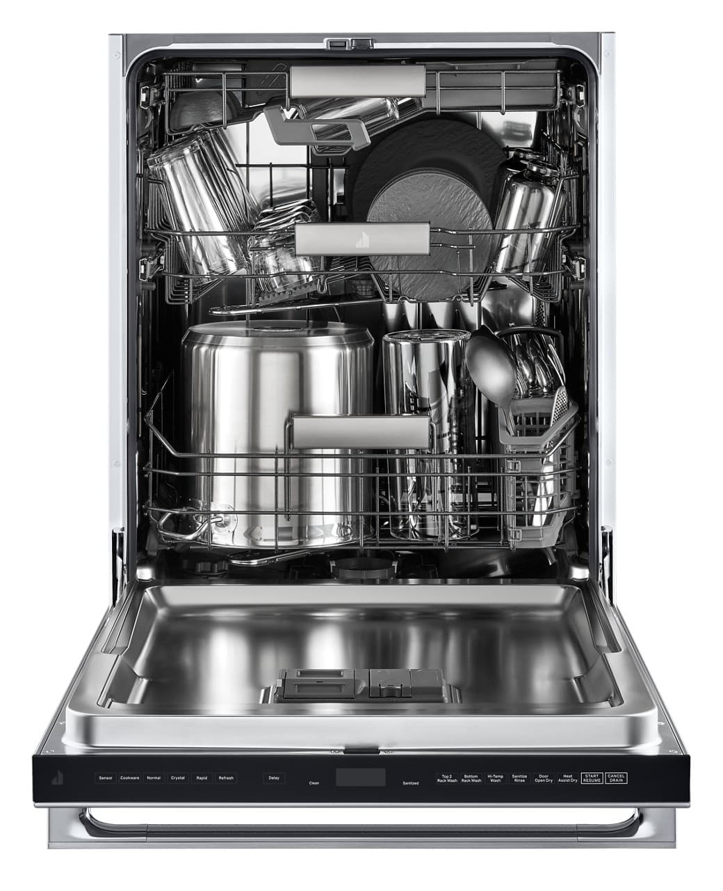 JennAir - Top Control Built-In Stainless Steel Tub Dishwasher with 3rd Rack and 38 dBA - Stainless Steel - Image 4