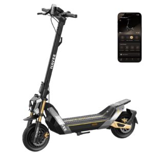 NAVEE - NT5 Ultra X Electric Scooter, 55.9 mi Max Range, 40 MPH Max Speed, Dual 800W Motors, Advanced Suspension, 10.5" Tires - Black
