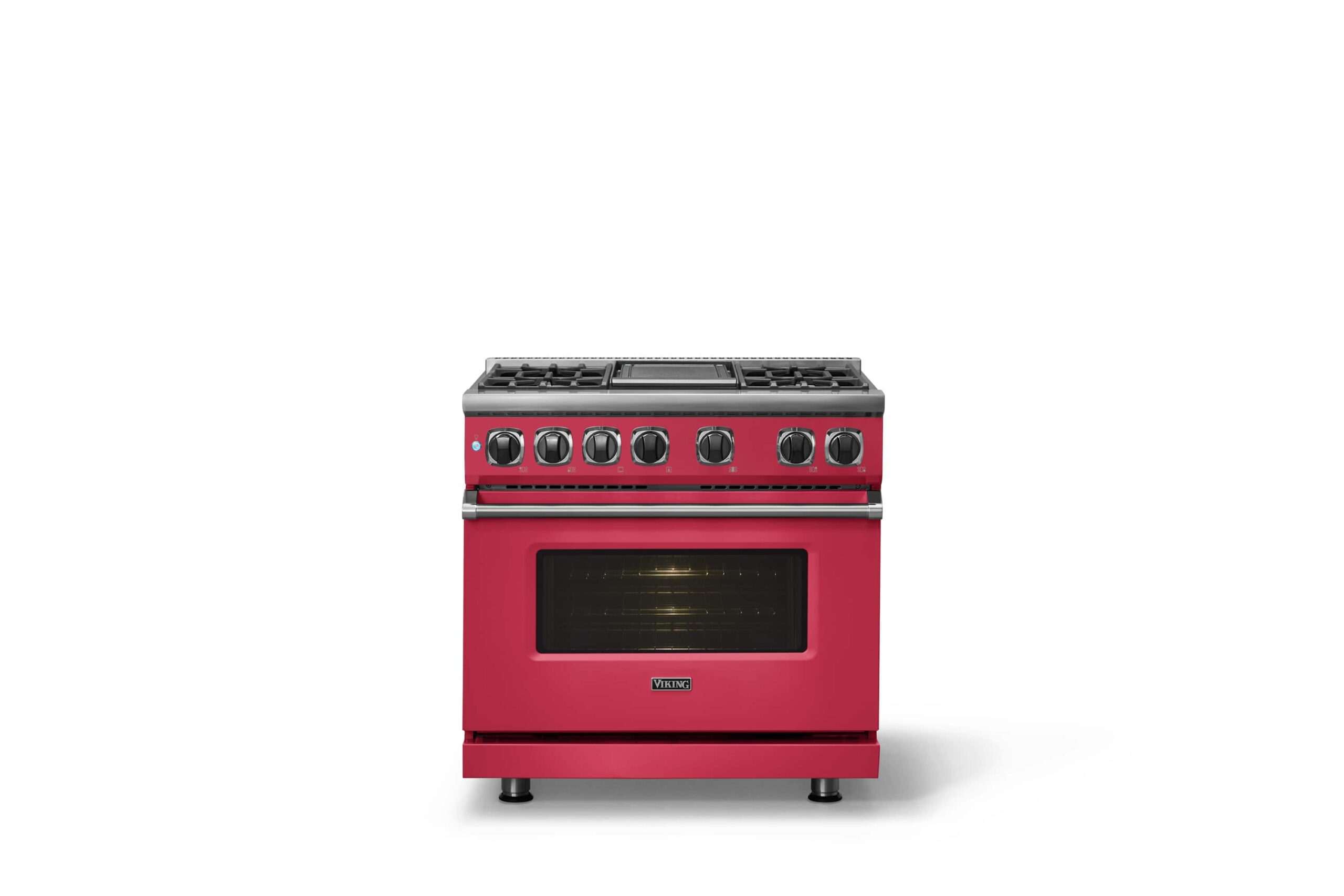 Viking - 36"W. 5.6 Cu. Ft. 7S Self-Clean LP Dual Fuel Range-Valentine - Valentine - Image 4