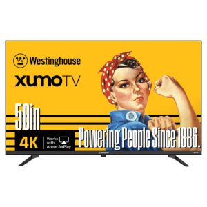 Westinghouse - 50" Smart 4K XUMO UHD TV, HDR10, Dolby Vision & Atmos, Edgeless Flat LED, Bluetooth, Wi-Fi, Apple AirPlay