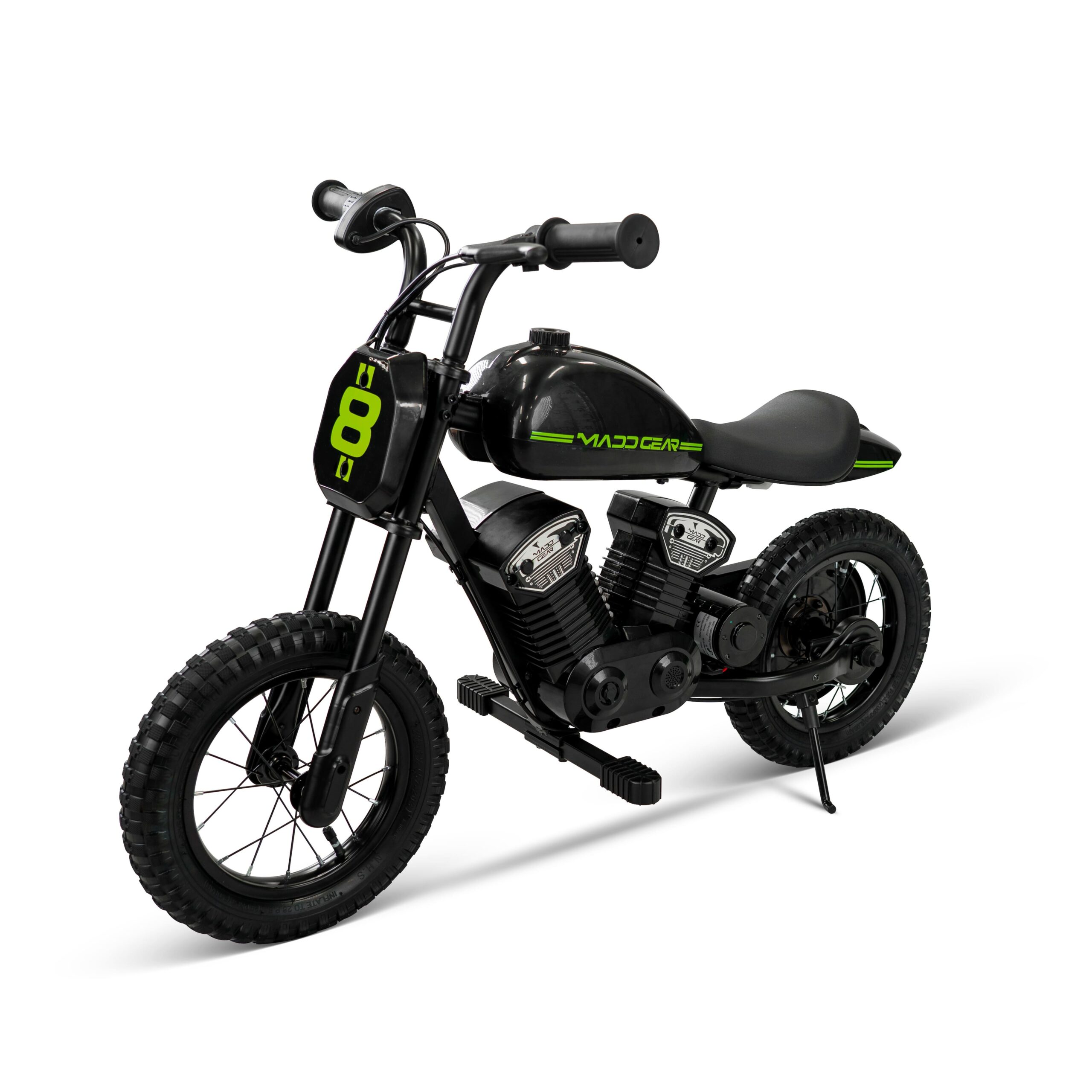 Electric Dirt Bike for Kids Ages 5-8 – 24V Dual Speed Up To 10 MPH, 12" Tires – Madd Gear My 1st Mini Electric Dirt Bike - Black - Image 2