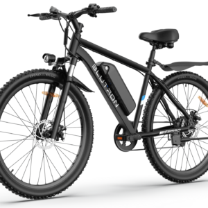 Blutron - EB550S 500W Mountain Ebike with 60 Mile Max Range and 20 MPH Max Speed - one size - Black