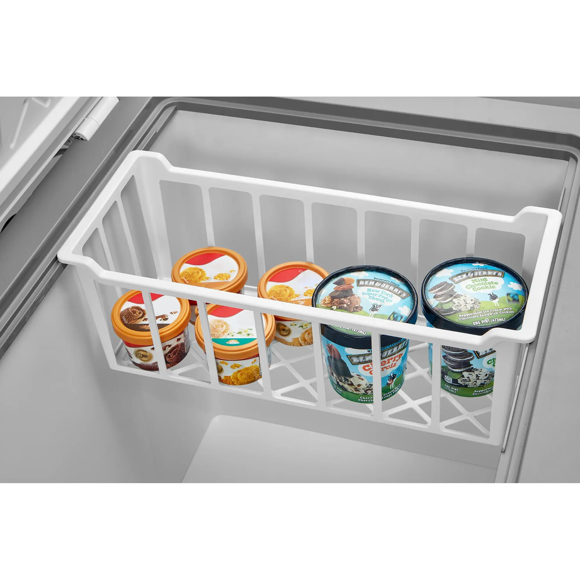 Midea Convertible 5 Cu Ft Chest Freezer, White - Image 4