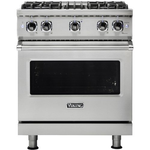 Viking - 30 in. Wide 4 Burner Professional 5 Series 4.0 Cu. Ft. Freestanding Gas Convection Range - Stainless Steel - Image 3