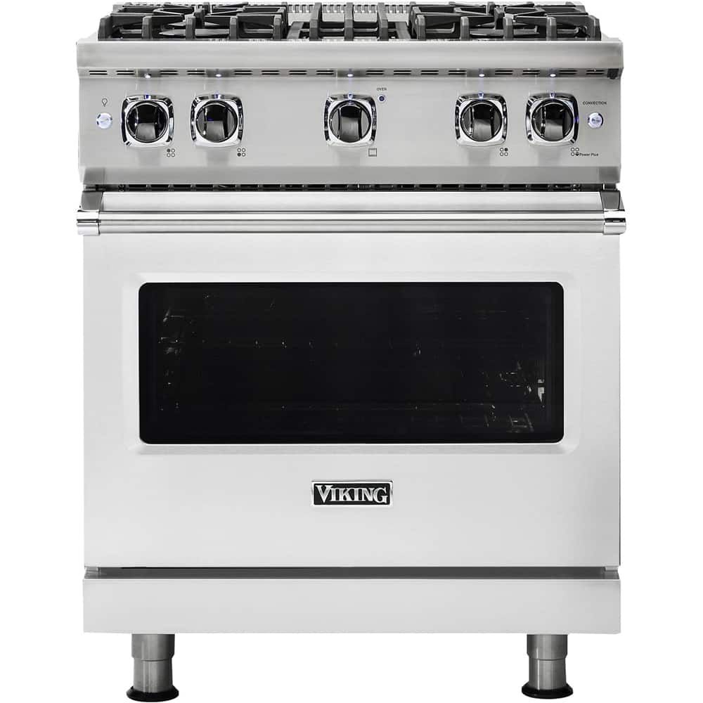 Viking - 30 in. Wide 4 Burner Professional 5 Series 4.0 Cu. Ft. Freestanding LP Gas Convection Range - Stainless Steel