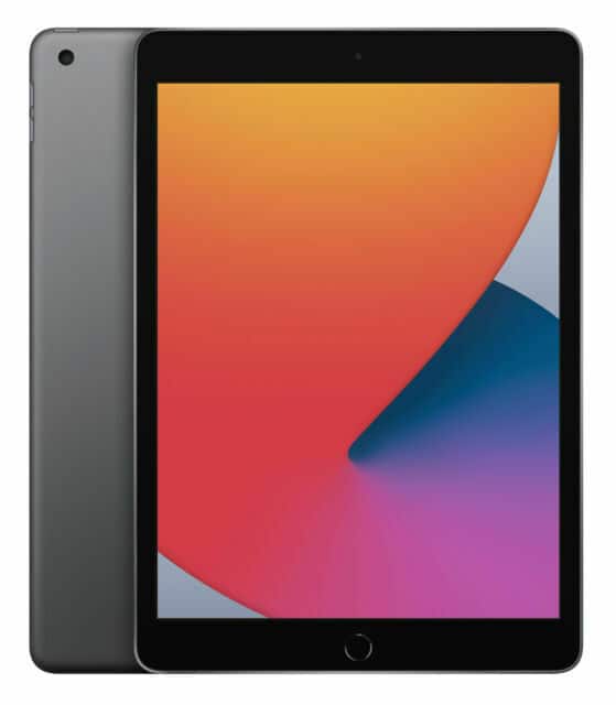 Apple - Refurbished Excellent - iPad 8th Gen A2270 (WiFi) 128GB w/ Pre-Installed Tempered Glass - Space Gray