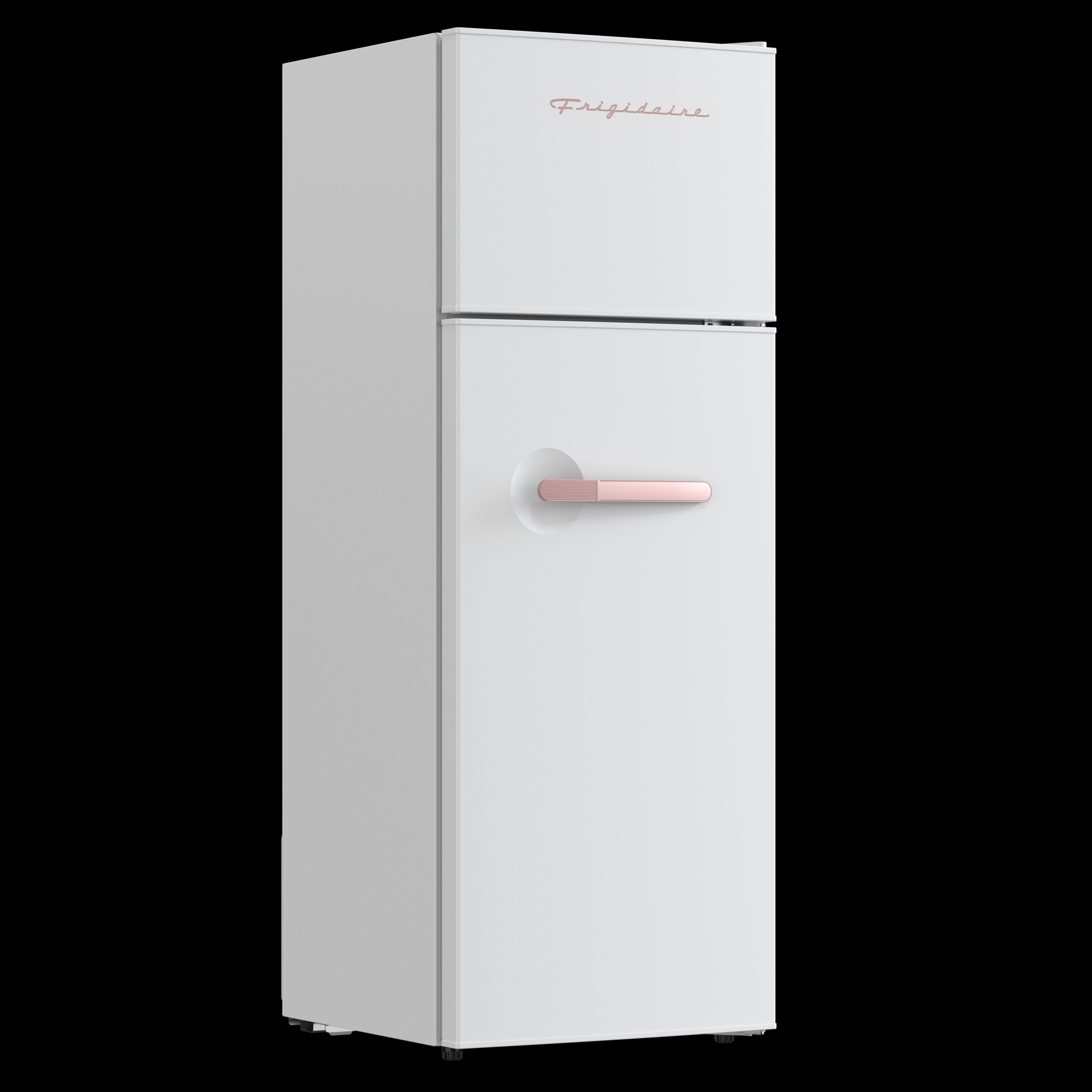 Frigidaire 7.5 Cu. ft. Retro Refrigerator, Apartment Size Fridge with Top Freezer, Rosegold White EFR768 - Image 3