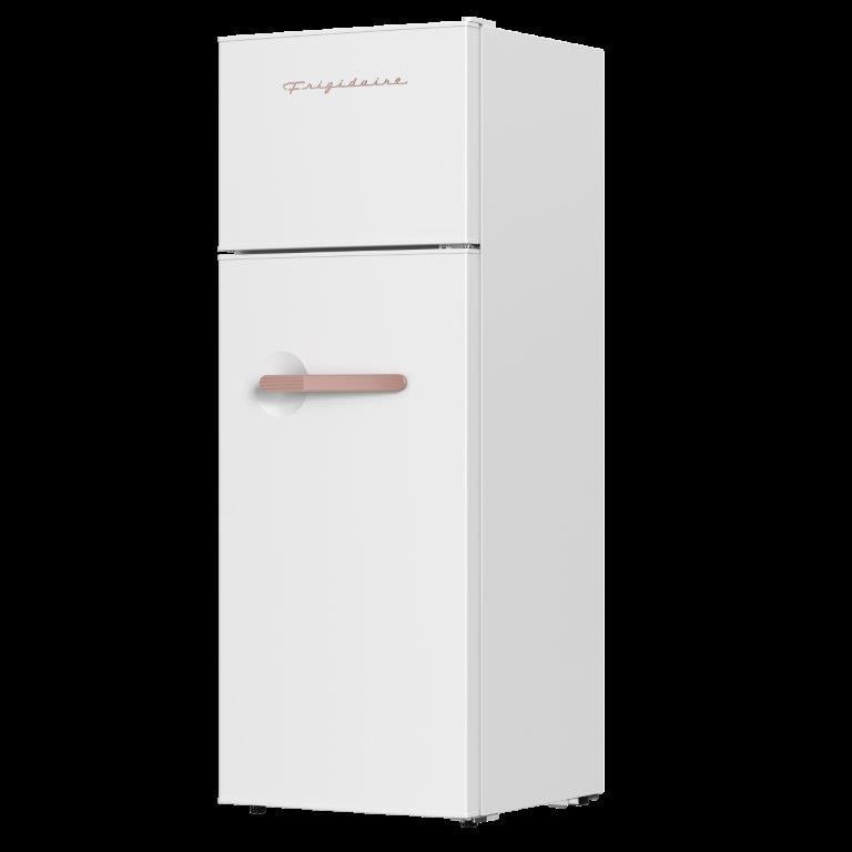 Frigidaire 7.5 Cu. ft. Retro Refrigerator, Apartment Size Fridge with Top Freezer, Rosegold White EFR768 - Image 6