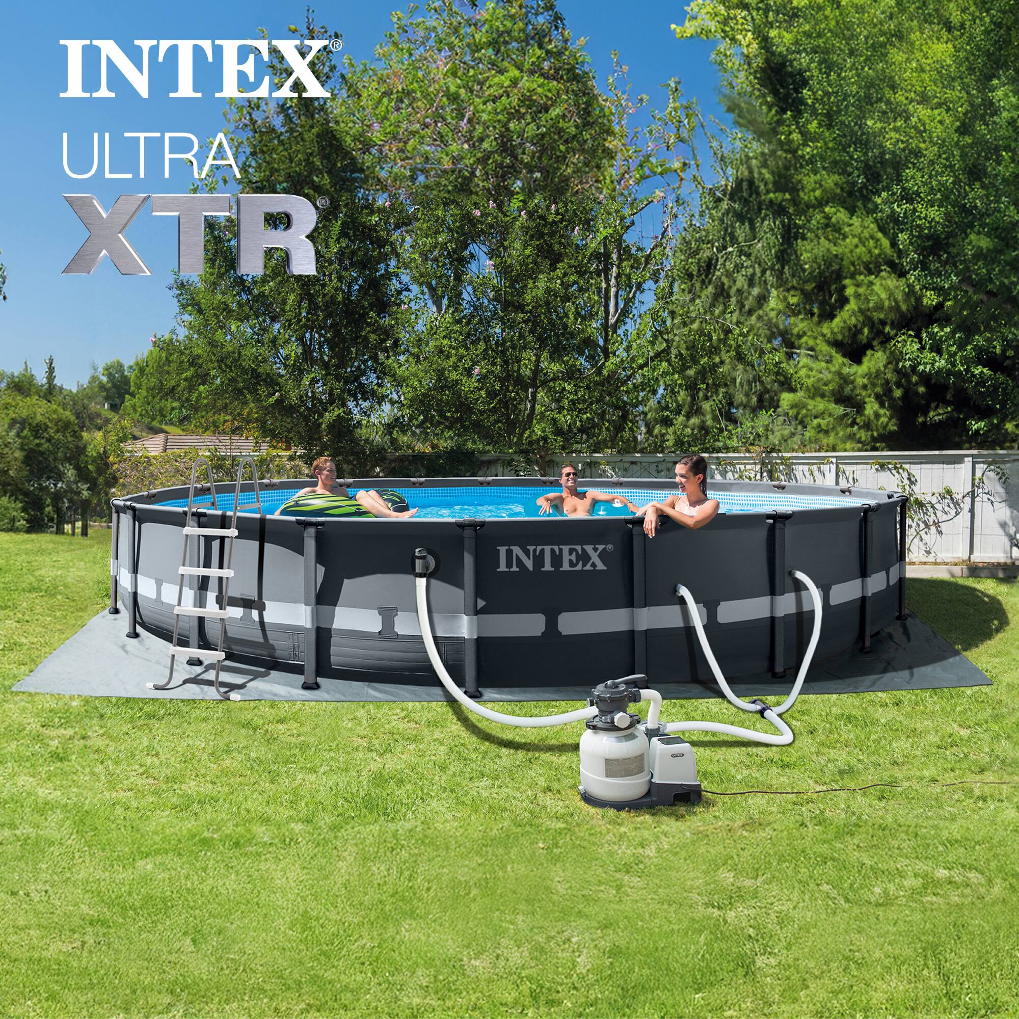 Intex - Ultra XTR Frame 20'x48" Above Ground Pool and OptiFlow Premium Filter Sand - Image 2