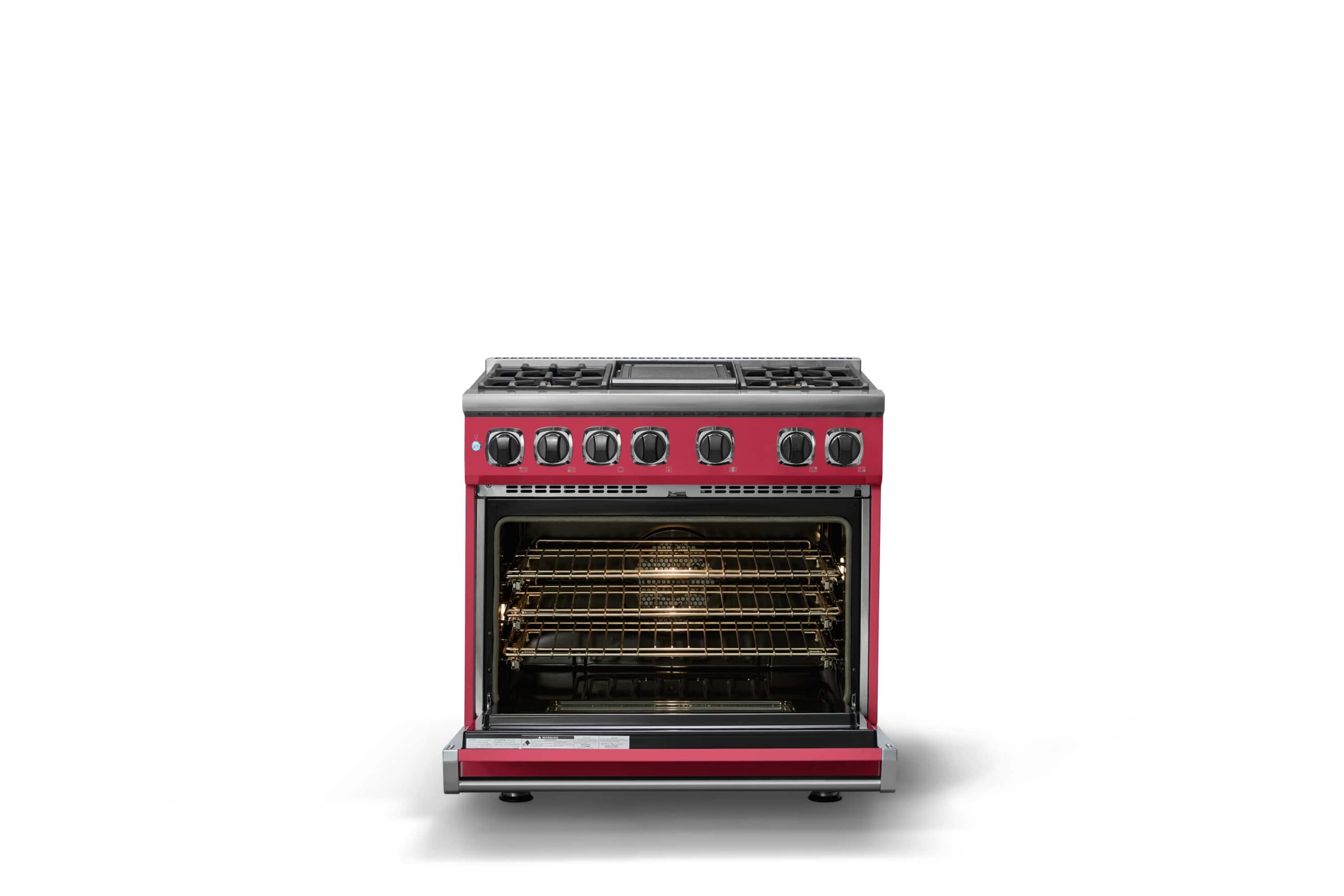 Viking - 36"W. 5.6 Cu. Ft. 7S Self-Clean LP Dual Fuel Range-Valentine - Valentine - Image 5
