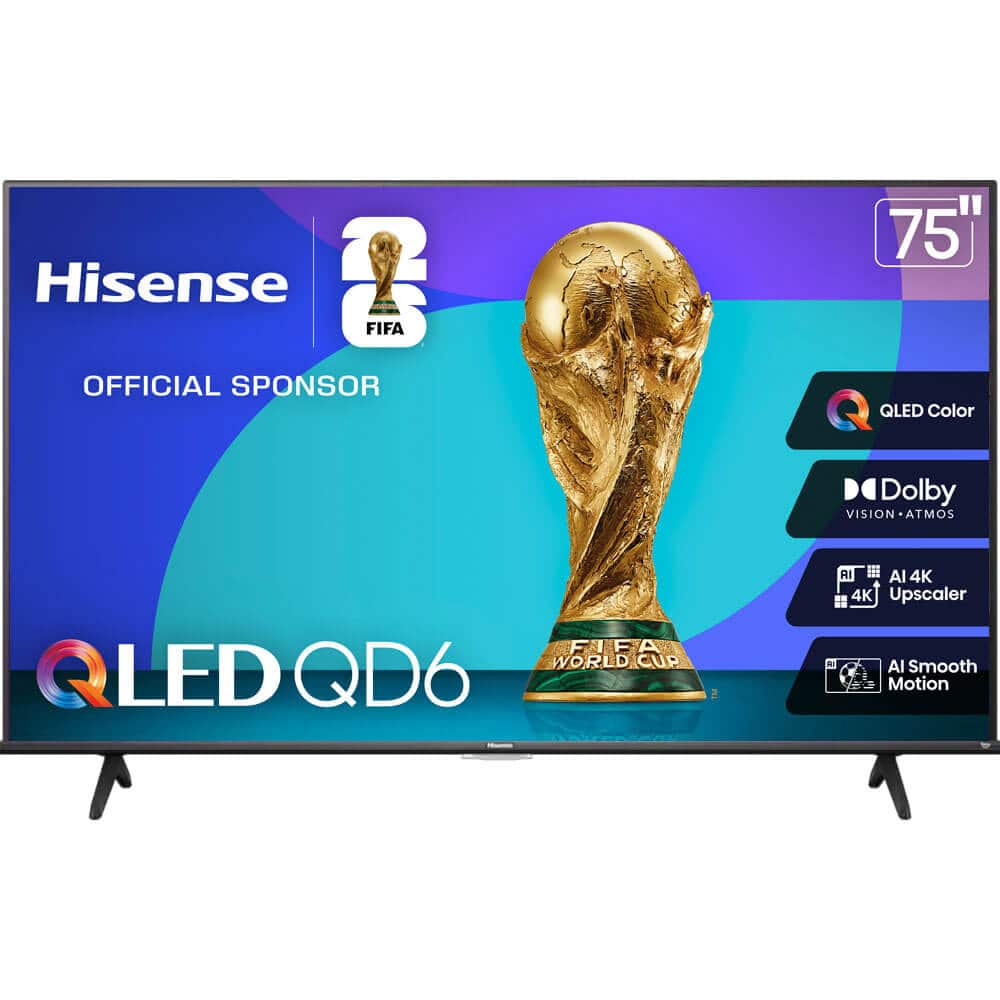 Hisense - 75" Class QD6 Series QLED 4K UHD HDR Smart Fire TV (2025)