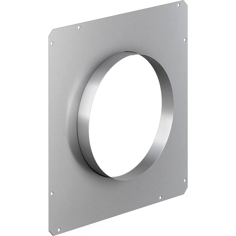 8" Round Front Plate for Select Thermador Downdraft Range Hoods - Silver