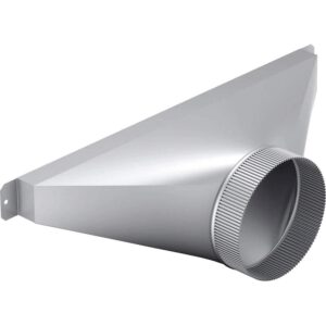6" Round Side/Rear Transition for Select Thermador Downdrafts - Silver