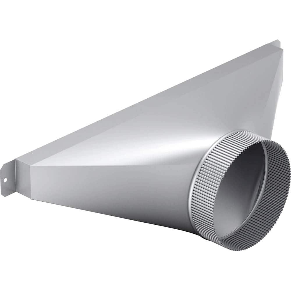 6" Round Side/Rear Transition for Select Thermador Downdrafts - Silver