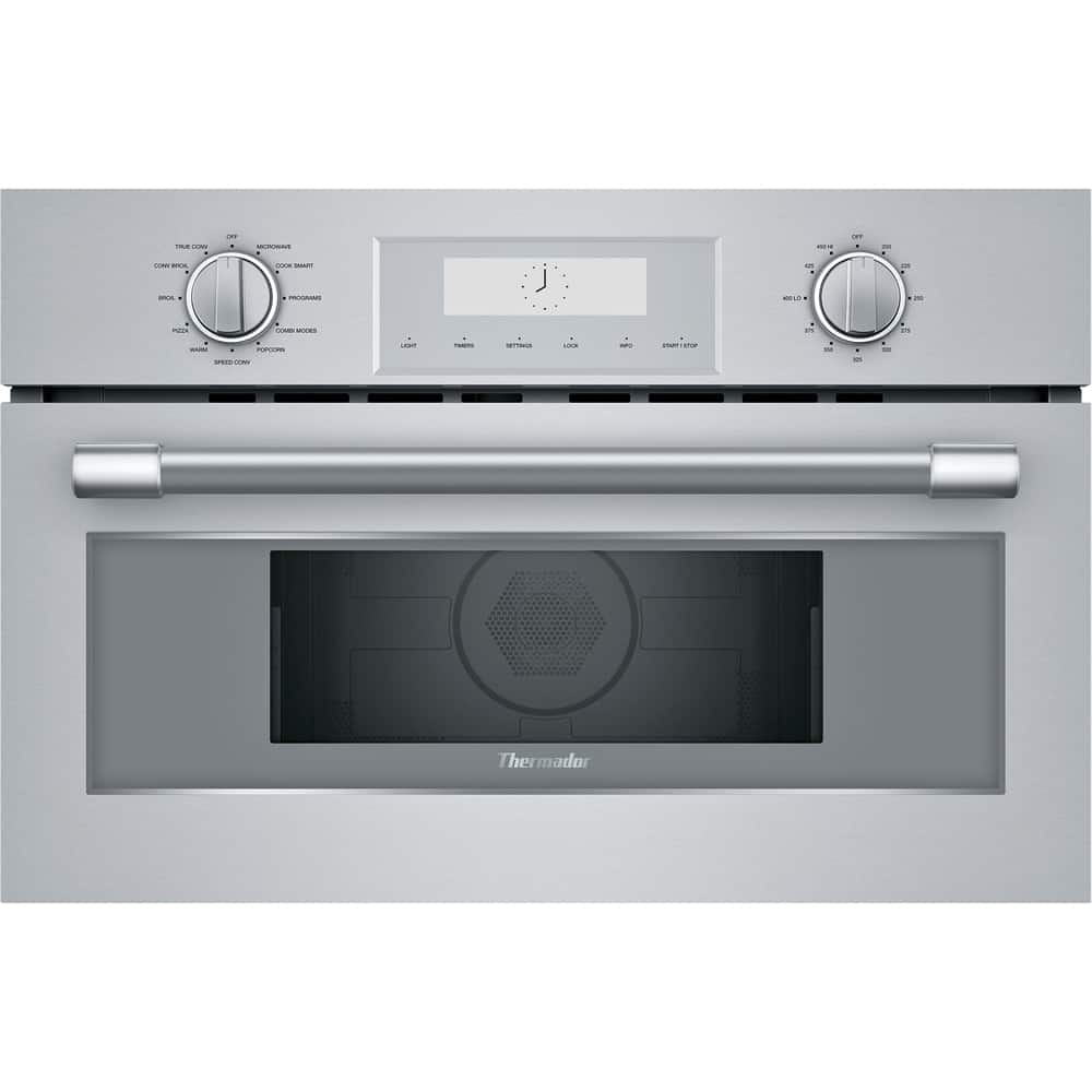 Thermador - Professional Series 1.6 Cu. Ft. Convection Built-In Speed Microwave with Sensor Cooking and 1750W Grill Element - Stainless Steel