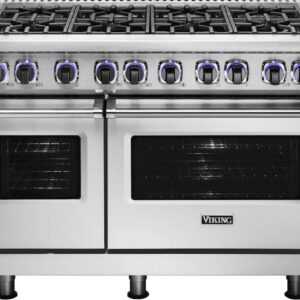 Viking - 48 in. Wide 8 Burner VGR Freestanding 7-Series Gas Range - Stainless Steel